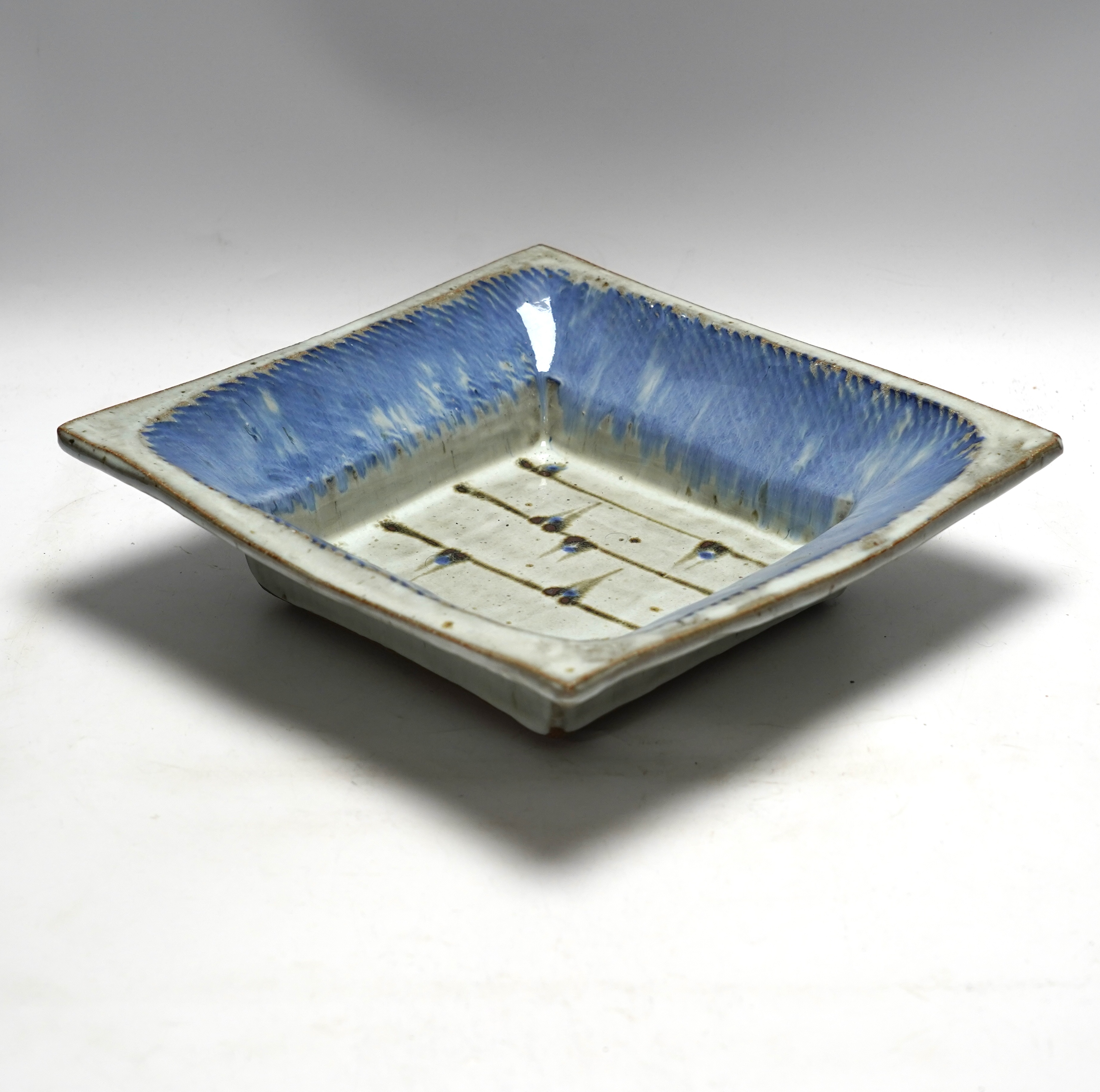 William Plumptre (b.1959), a studio pottery bowl, 30cm sq.